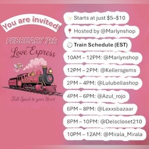 FEB 7 LOVE EXPRESS TRAIN SHOW